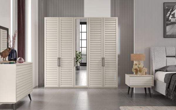 Trend Bej Yatak Odası