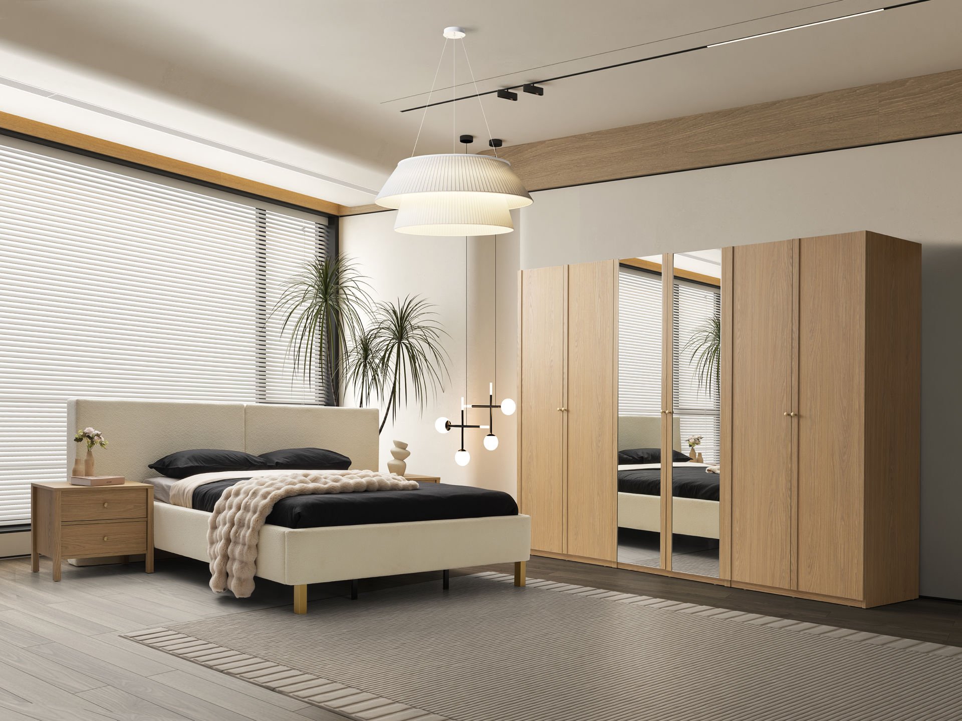 Lima  Meşe Yatak Odası