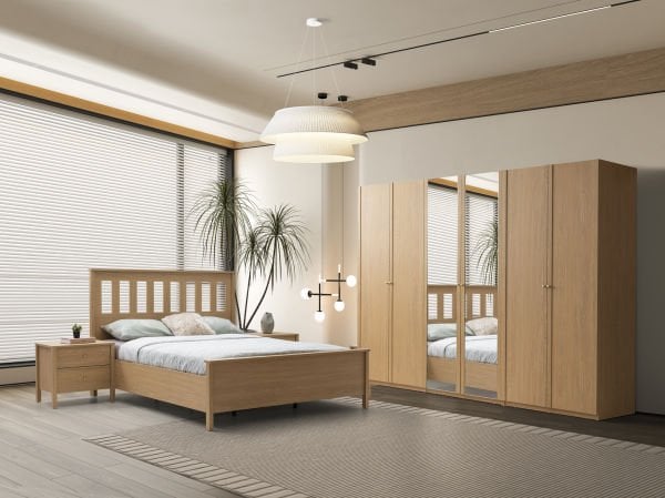 Lima  Meşe Yatak Odası