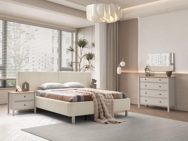 Lima  Bej Meşe Yatak Odası