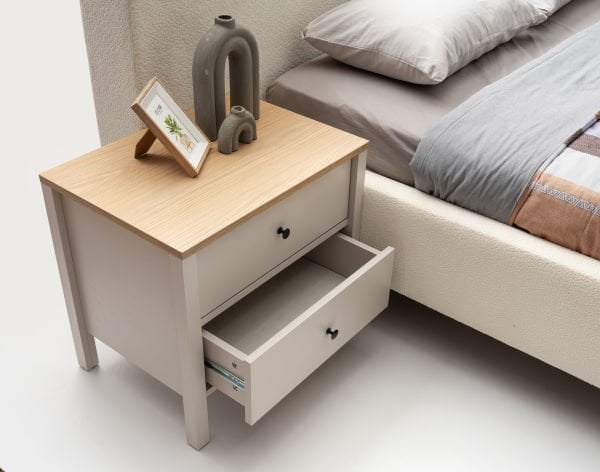 Lima  Bej Meşe Yatak Odası