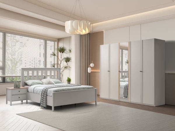 Lima  Bej Meşe Yatak Odası