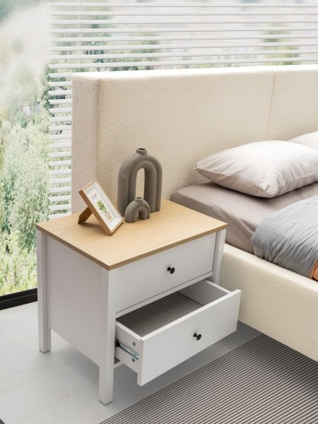 Lima  Beyaz Meşe Yatak Odası