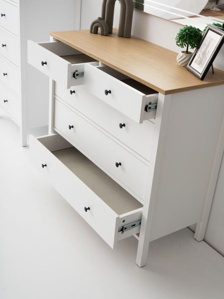 Lima  Beyaz Meşe Yatak Odası