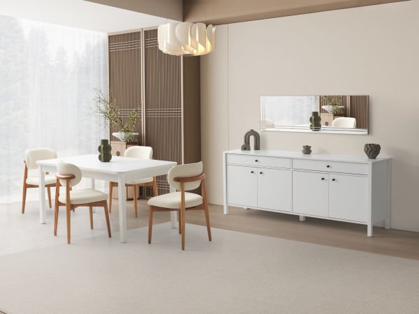 Lima Beyaz Yemek Odası