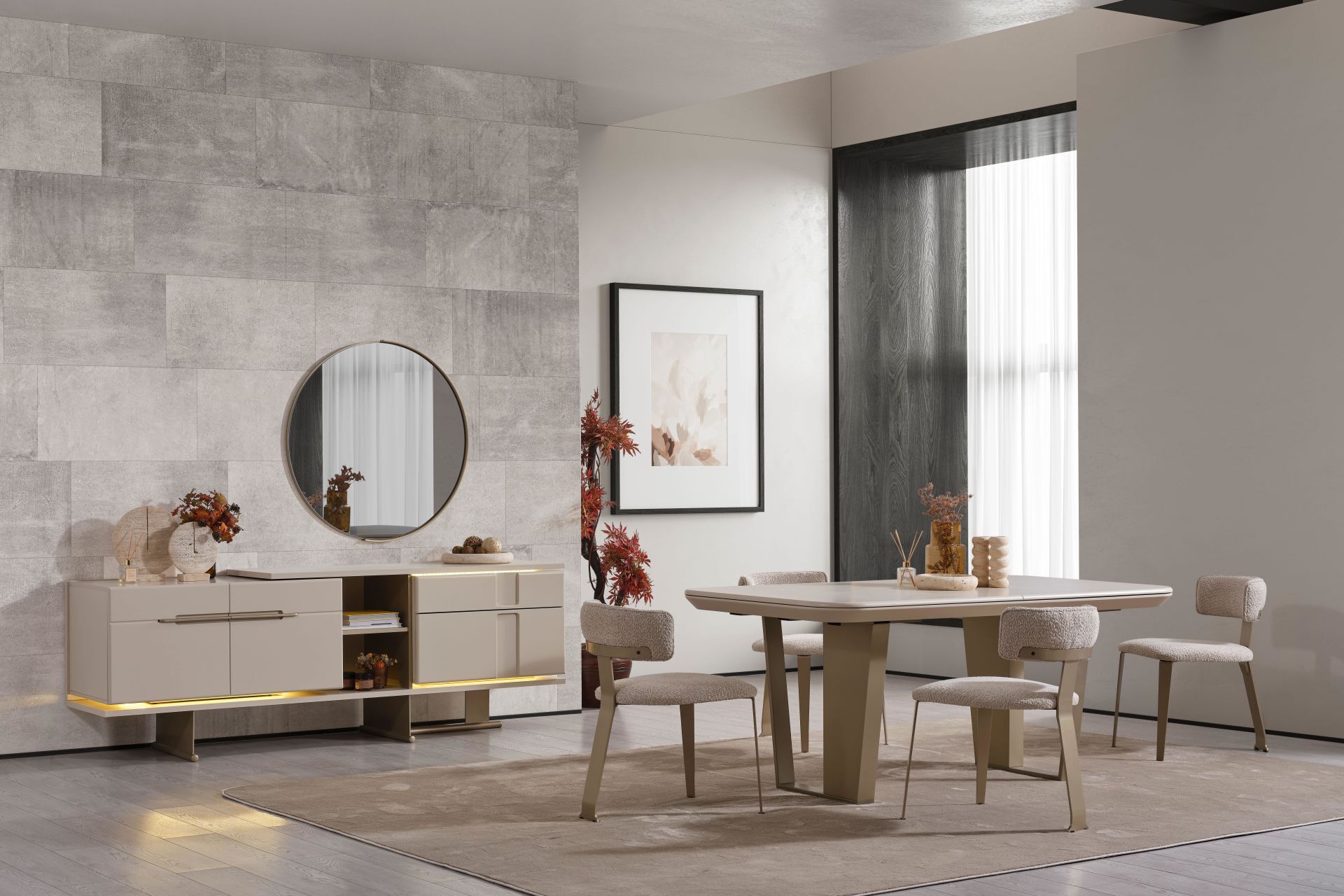 Linka Yemek Odası + Ünite + Sehpa