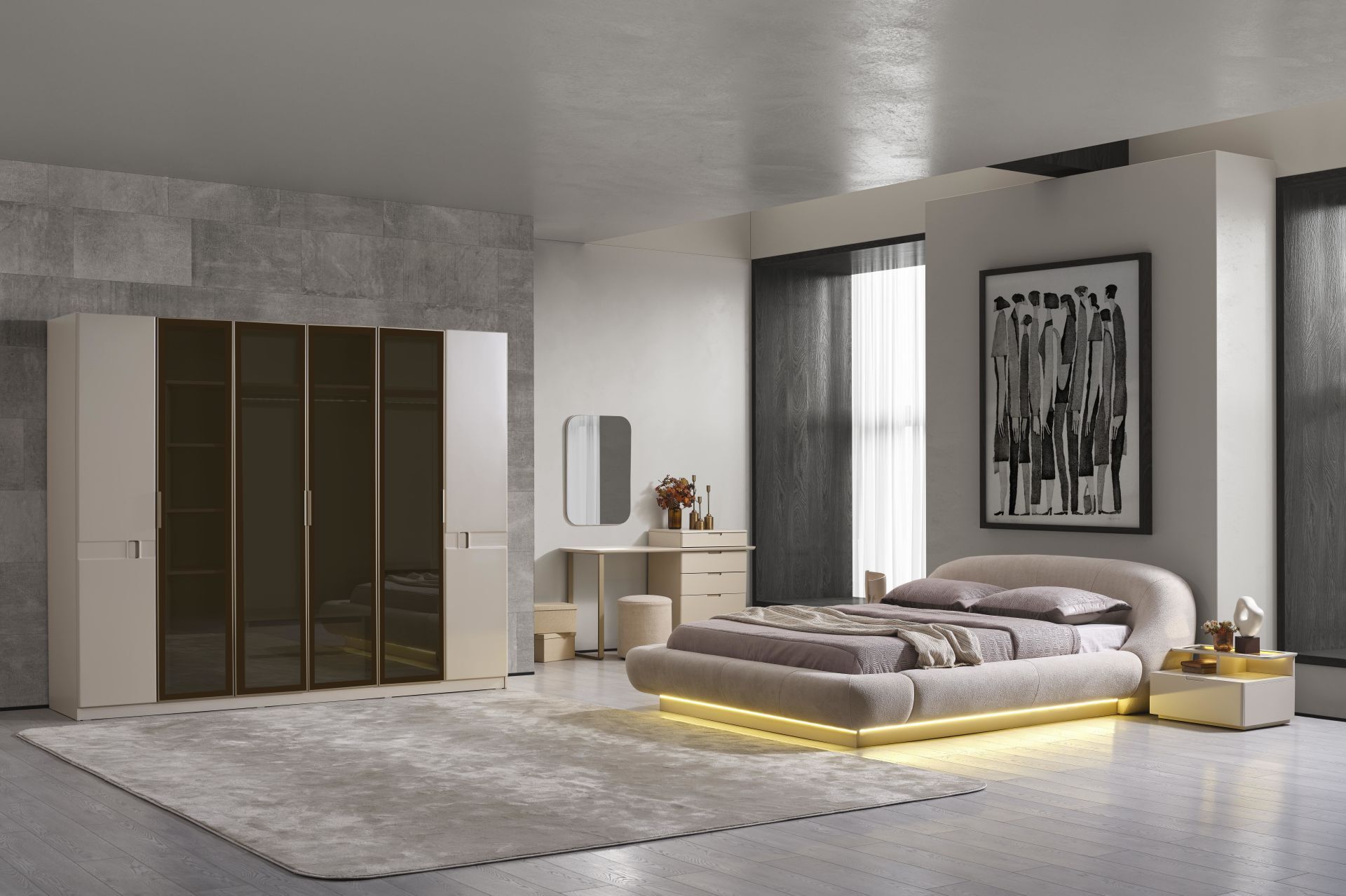 Linka Yatak Odası + Puf