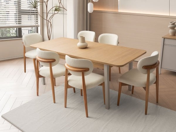 Lima Bej Meşe Yemek Odası