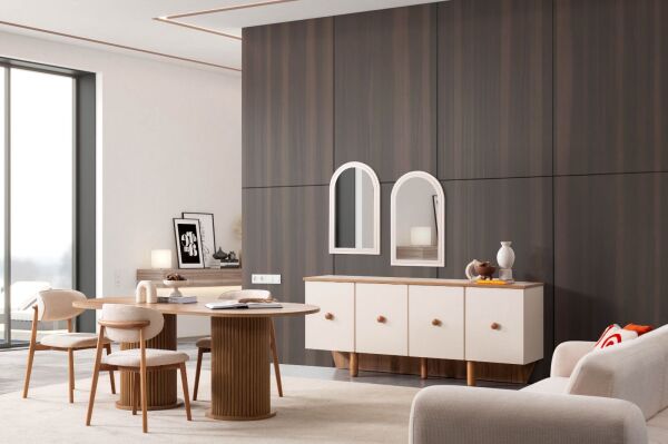 Boho Yemek Odası + Ünite + Sehpa