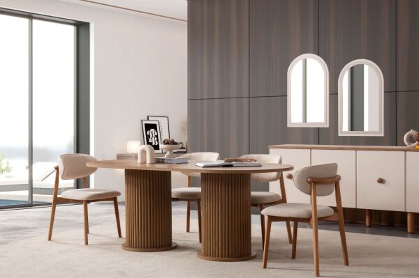 Boho Yemek Odası + Ünite + Sehpa