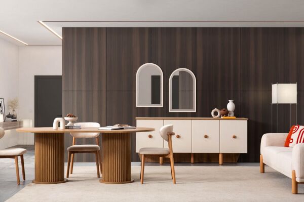 Boho Yemek Odası + Ünite + Sehpa